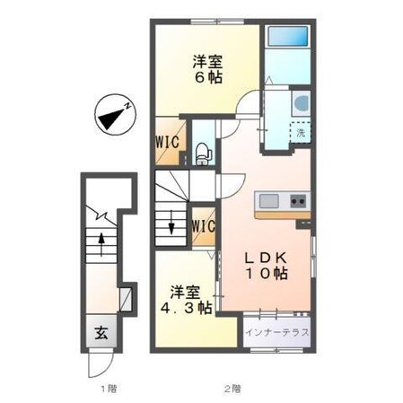 加東市社新築アパートの物件間取画像